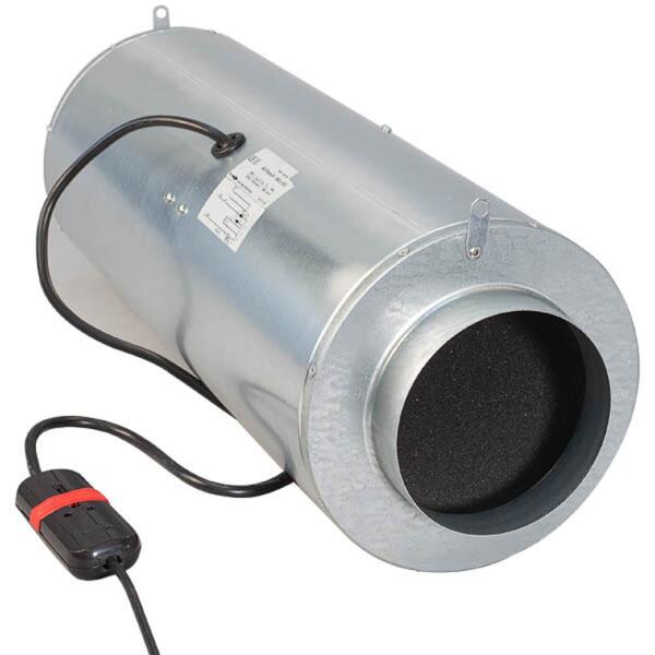 Can MAX-Fan ISO Rohrventilator schallgedämmt 3 stufig AC 200/870 m³/h, 200 mm