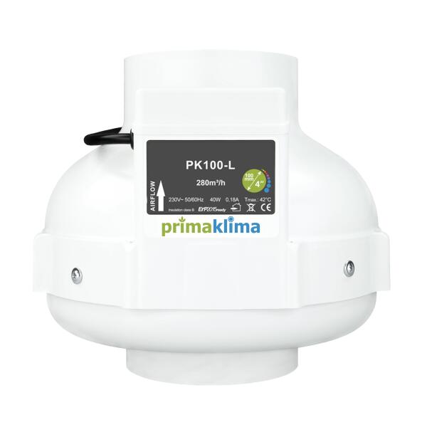 Prima Klima PK100-L, AC bis 280 m³/h mit 100 mm Anschluss, einstufig
