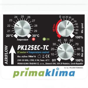 Prima Klima PK125 EC-TC bis 680 m³/h mit 125 mm Anschluss