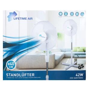Lifetime Air Standventilator 40 cm 3-Stufen weiß